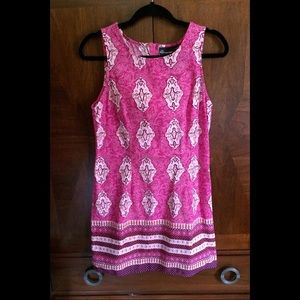 No Boundaries Magenta Patterned Mini Dress - Juniors XL